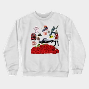 Colorful Vintage Wonderland Abstract Art - Maximalist Style Crewneck Sweatshirt